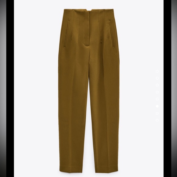 NWT Zara High Waisted Pants - Oil - Picture 3 of 8